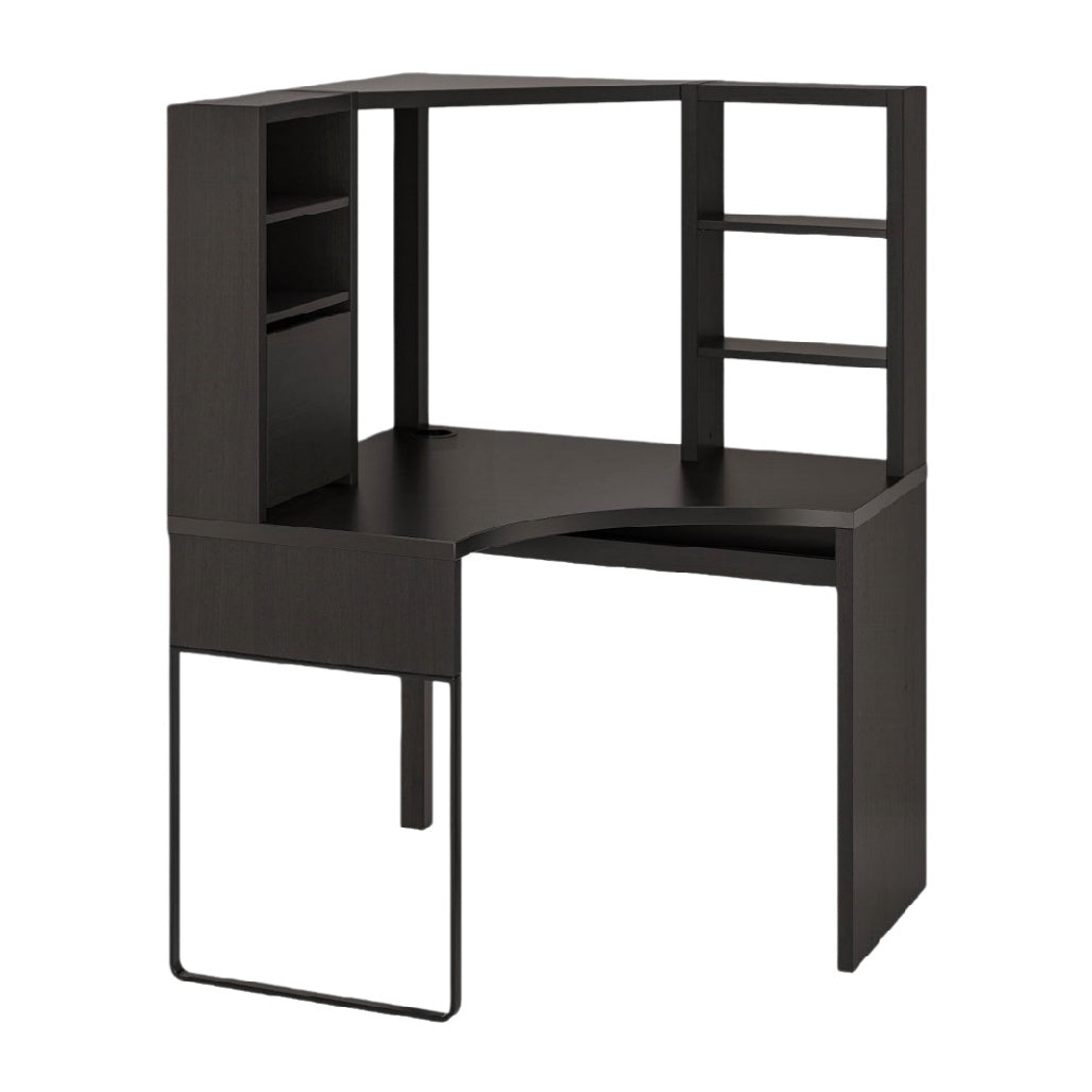 Bureau d'angle en mélamine pour espace de travail - structure en mélamine - tailles disponibles à confirmer
